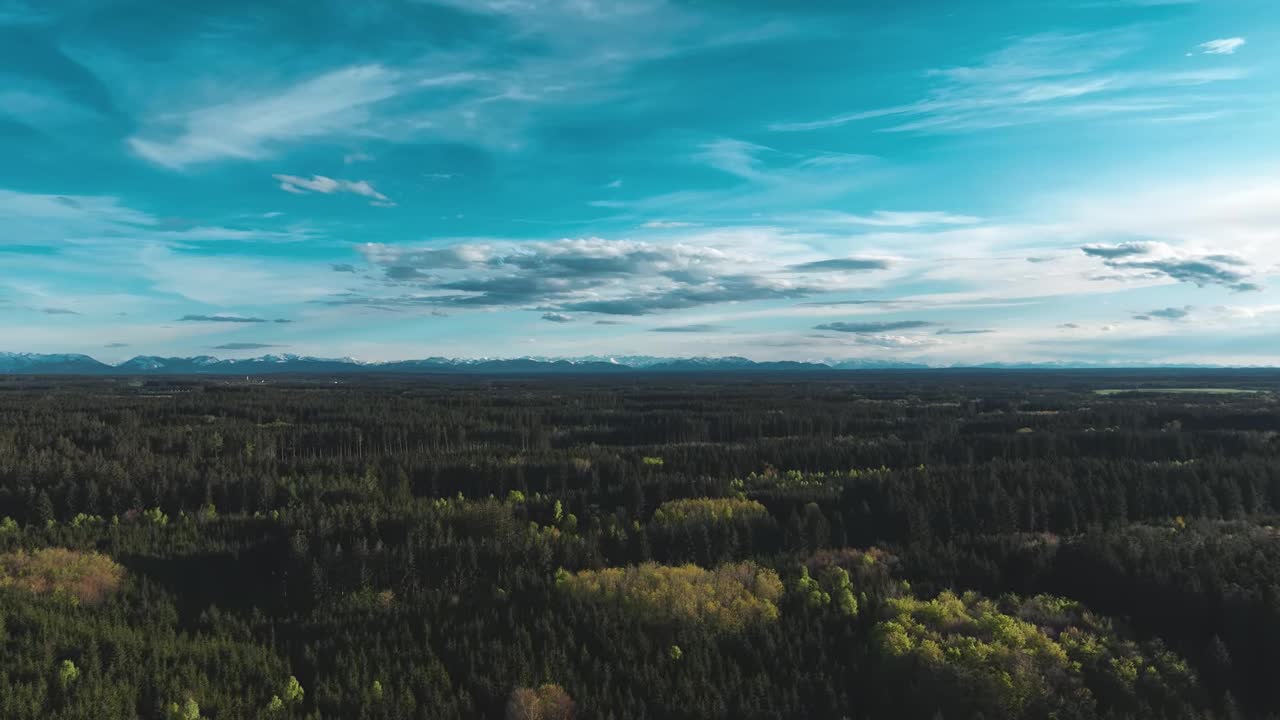 Drone view of Alps